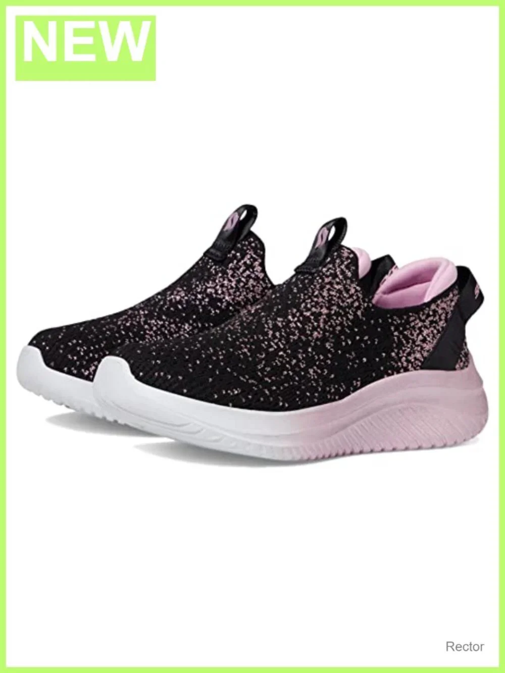 Girls Athletic Sneakers with Memory Foam Slip-On